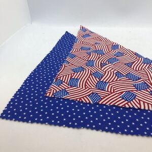 Dog Scarf Patriotic Set Red White Blue Small